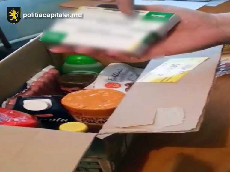 Primea droguri în colete cu produse alimentare din Italia