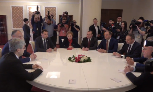 Ce au declarat Vlad Plahotniuc și Zinaida Greceanîi după discuțiile mediate de către Igor Dodon