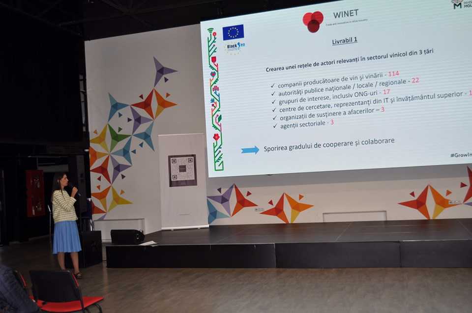 Proiectul WINET, prezentat la „WineTech Moldova Conference 2019”, aduce OPORTUNITĂȚI de renovare și dezvoltare pentru sectorul vinicol din R.Moldova