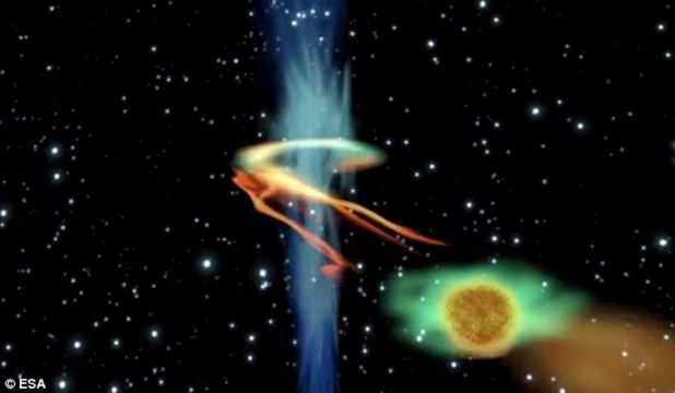 Spectacol astronomic: O gaură neagră a fost surprinsă înghiţind o planetă (VIDEO)