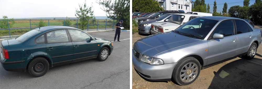 Cinci autoturisme reţinute cu acte contrafăcute