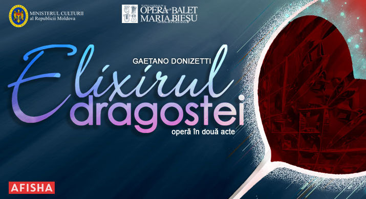 22 mai – Elixirul Dragostei, operă în două acte de Gaetano Donizett
