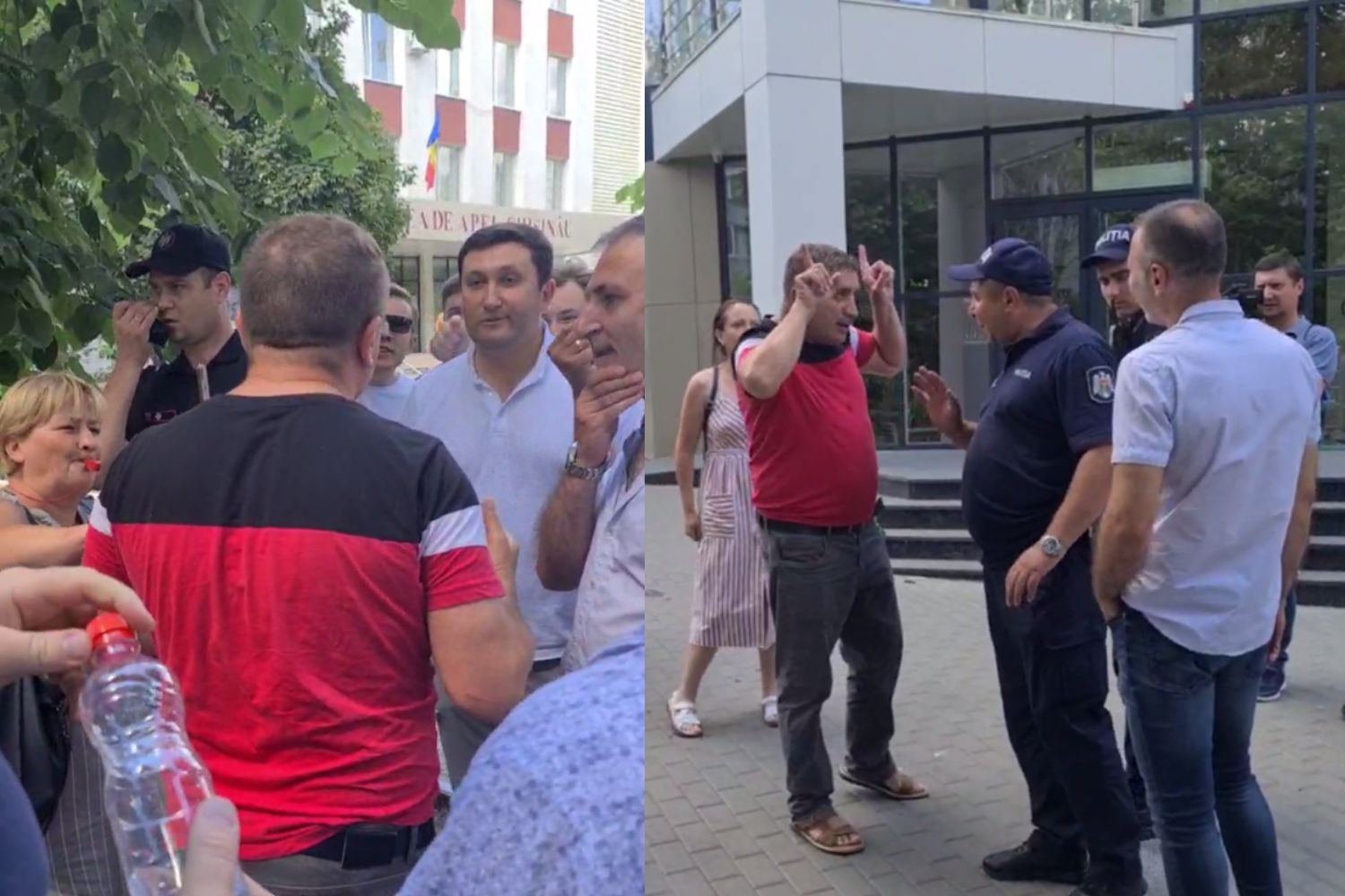 La un pas de bătaie: Conflict între susținătorii lui Dodon și activistul Vasile Sinigur