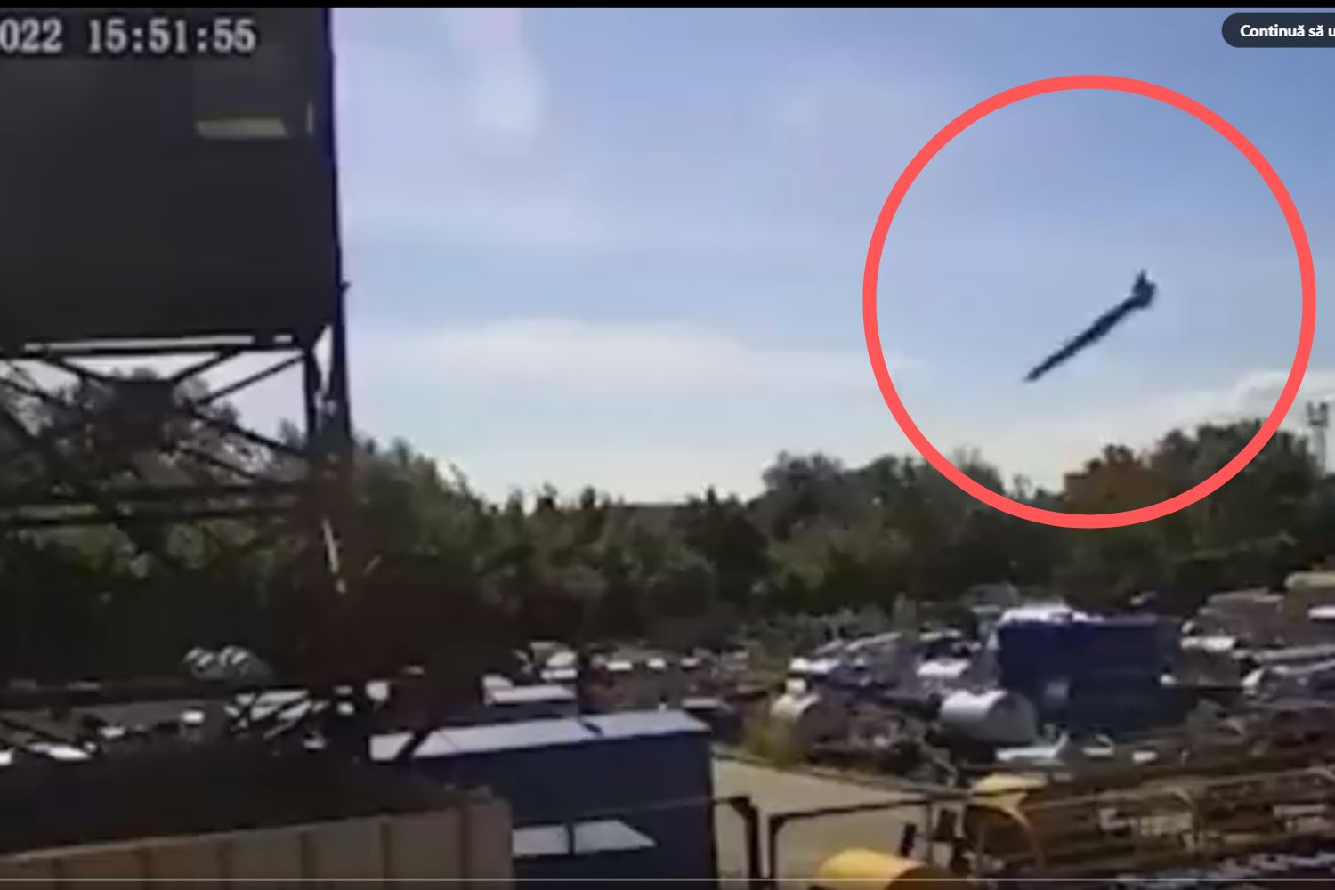 VIDEO// Primele imagini cu racheta rusească X-22 care lovește centrul comercial din Kremenciuk