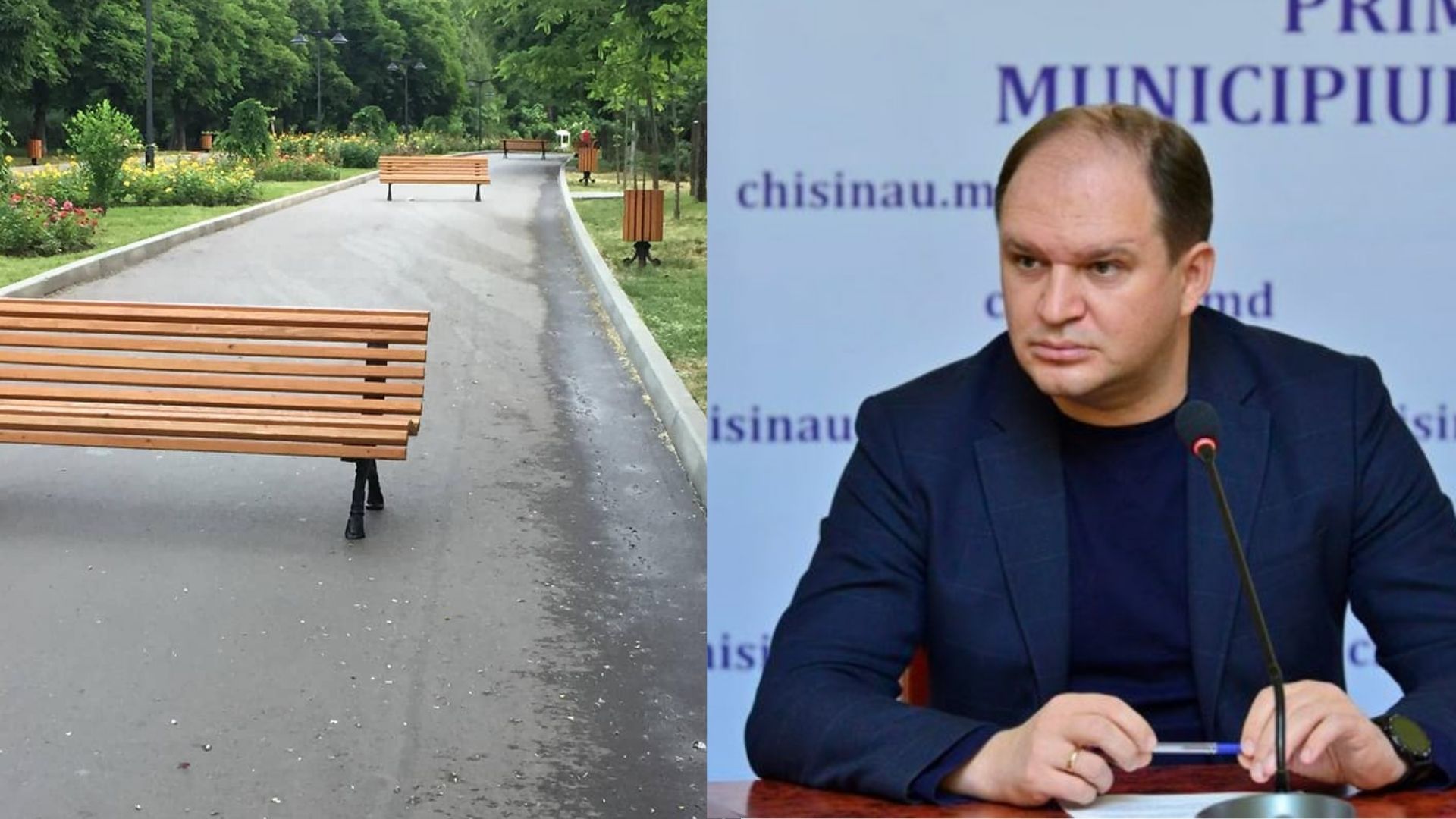 FOTO// Act de vandalism la Valea Morilor: Mai multe scaune au fost “aranjate” în mijlocul drumului
