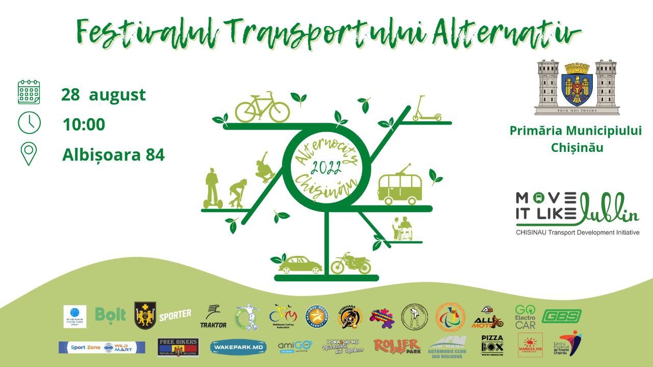 Premieră în Capitală: Duminică se va desfășura Festivalul Transportului Alternativ