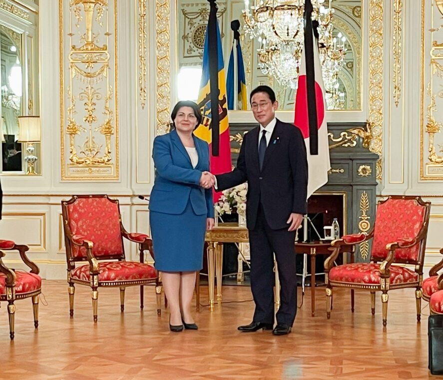 Natalia Gavrilița s-a întâlnit astăzi cu premierul Japoniei: Kishida a apreciat înalt intensificarea relațiilor moldo-nipone