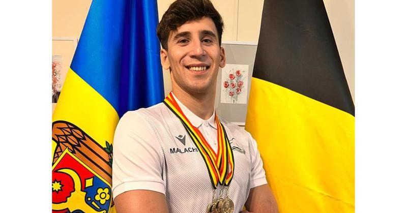 Noi recorduri pentru Republica Moldova – Înotătorul Constantin Malachi a cucerit 3 medalii de aur la campionatul Belgiei