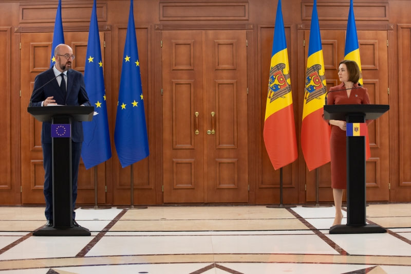 LIVE: Conferință de presă susținută de Președintele Republicii Moldova, Maia Sandu, și Președintele Consiliului European, Charles Michel
