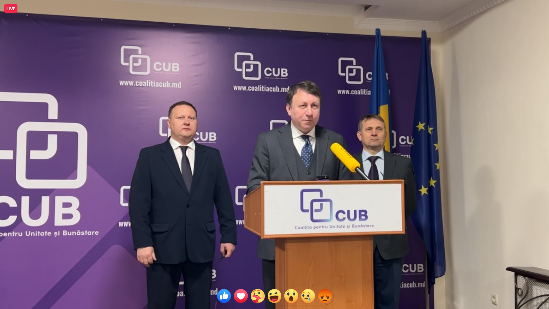 LIVE: Conferință de presă organizată de Coaliția pentru Unitate și Bunăstare pe subiectul proiectelor de Legi privind Serviciul de Informații și Securitate