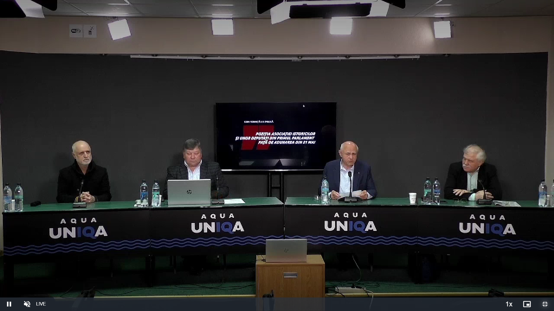 LIVE: Conferință de presă cu genericul: „Poziția Asociației Istoricilor din Republica Moldova „Alexandru Moșanu” și unui grup de deputați din primul Parlament al Republicii Moldova față de Adunarea Națională din 21 mai 2023”