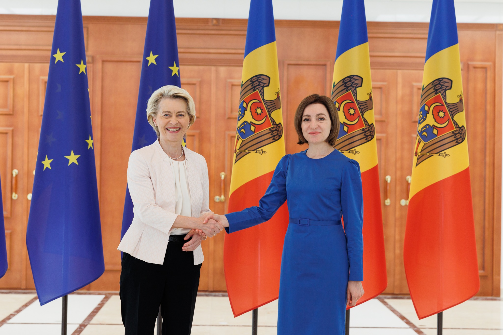 LIVE: Conferință de presă susținută de Președintele Republicii Moldova, Maia Sandu, și Președintele Comisiei Europene, Ursula von der Leyen