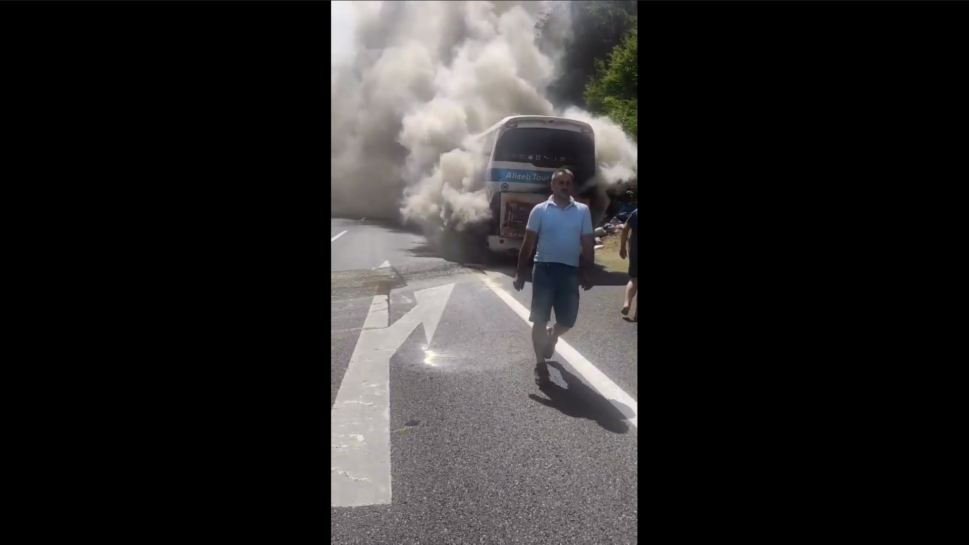 Un autocar care transporta cetățeni moldoveni din Spania spre Moldova a ars pe centura Vienei, în Austria – Pasagerii nu au avut de suferit