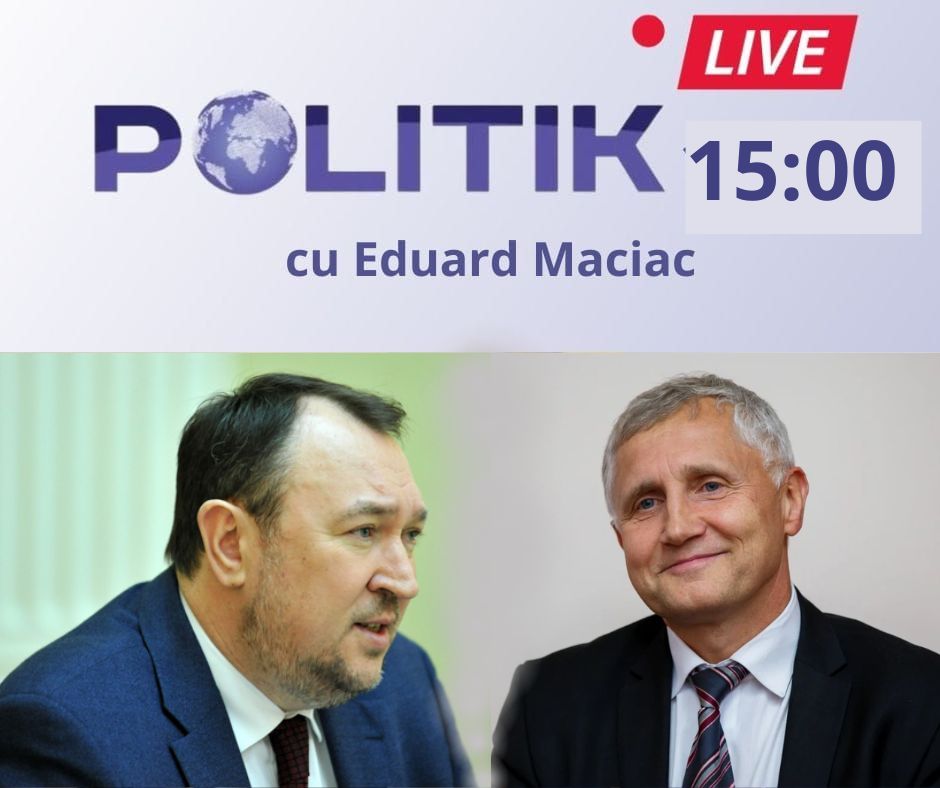 POLITIK LIVE Invitați: Fostul președinte al CC, avocatul Alexandru Tănase și ex-secretarul de stat al Ministerului Justiției, juristul Nicolae Eșanu! moderată de Eduard Maciac