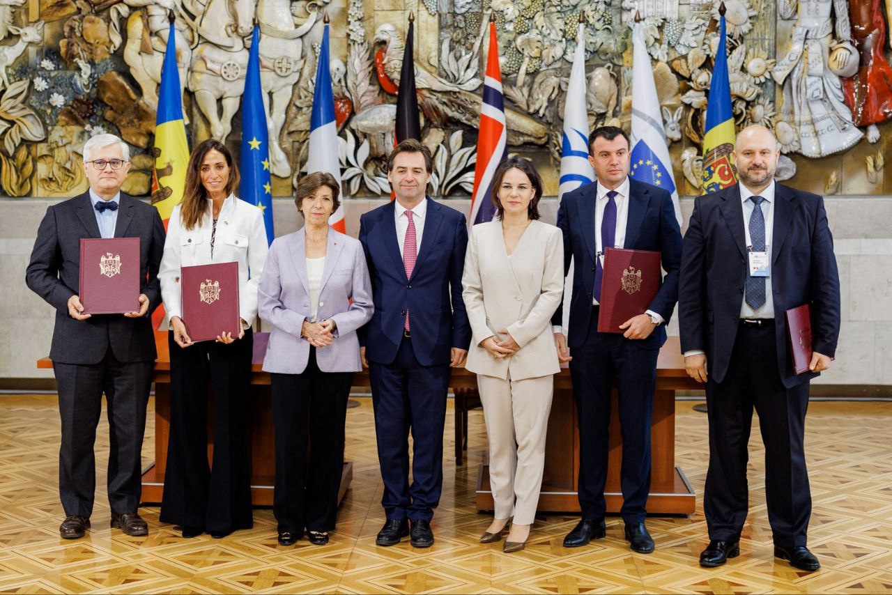 LIVE: Declarații de presă ale miniștrilor Afacerilor Externe ai Franței, Germaniei, României și Republicii Moldova, în contextul celei de-a VI-a ediției a Platformei de Sprijin pentru Moldova