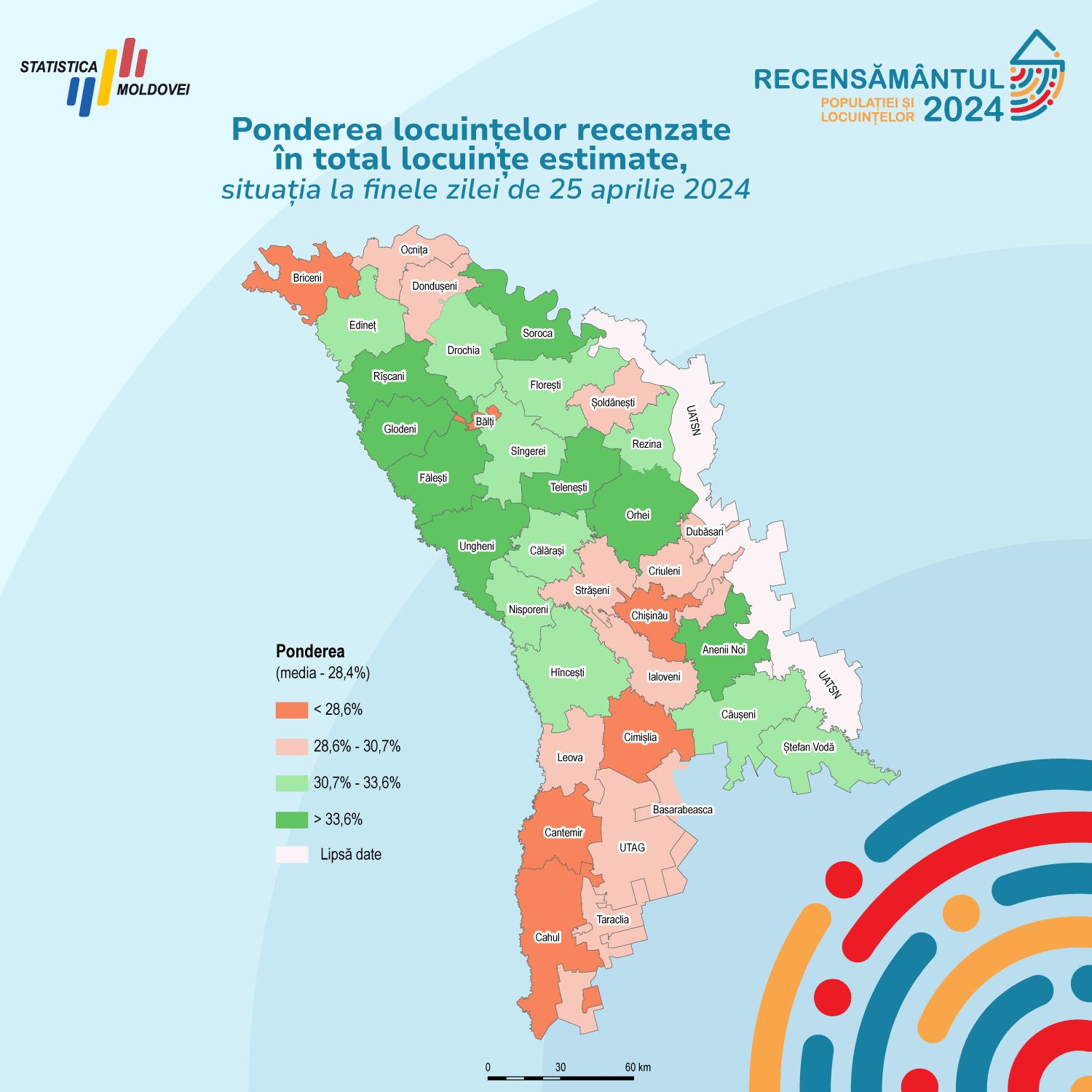 Recensământul în desfășurare – Peste 1,4 milioane de persoane din Republica Moldova au fost recenzate