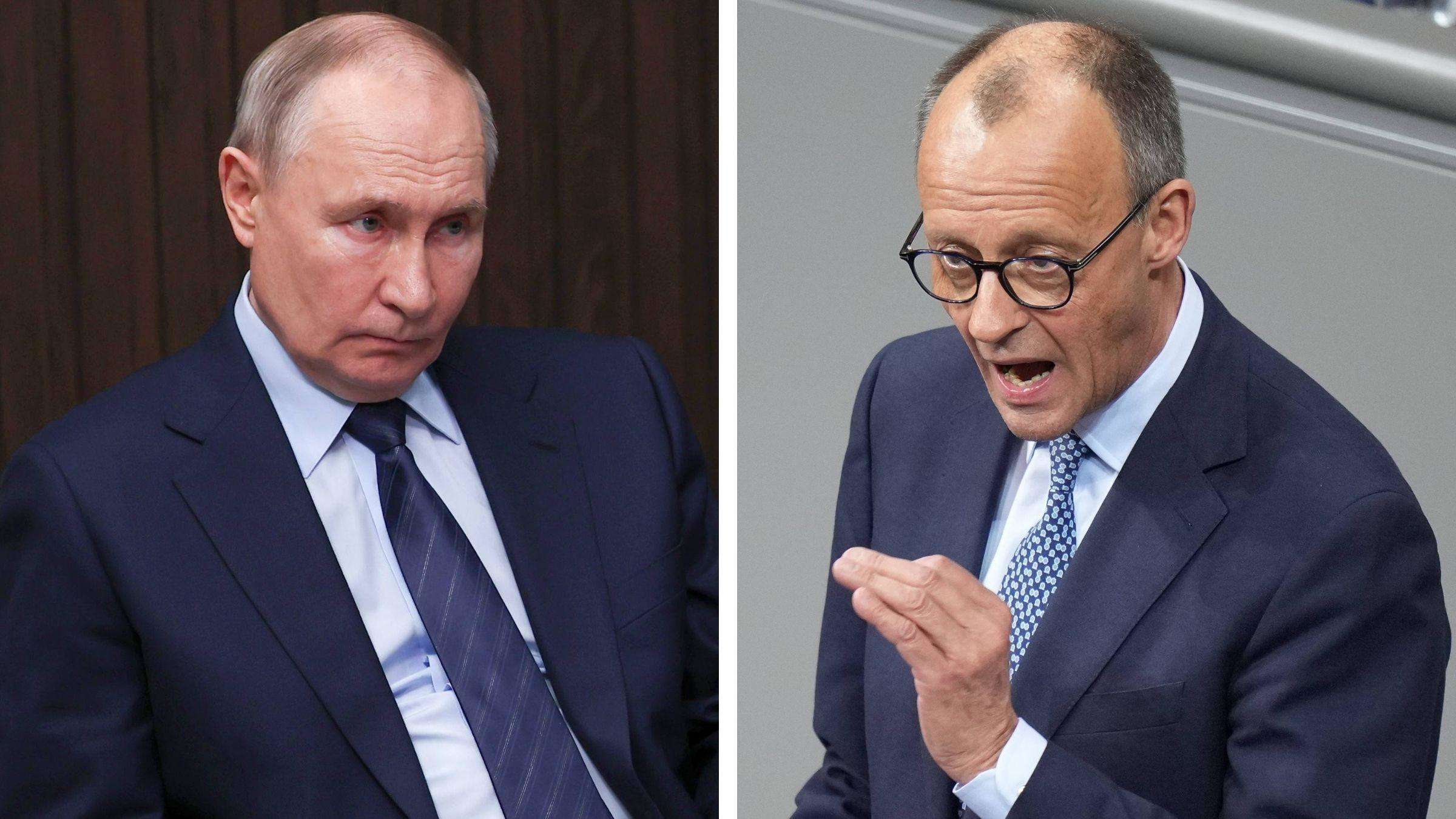 Putin gata să discute cu cancelarul german Friedrich Merz