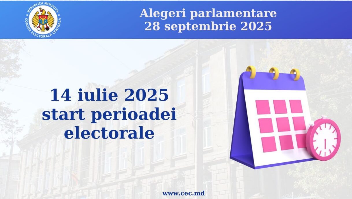 Din 14 iulie 2025, începe perioada electorală – CEC va anunța lista partidelor politice care au dreptul să participe la alegerile parlamentare din 28 septembrie
