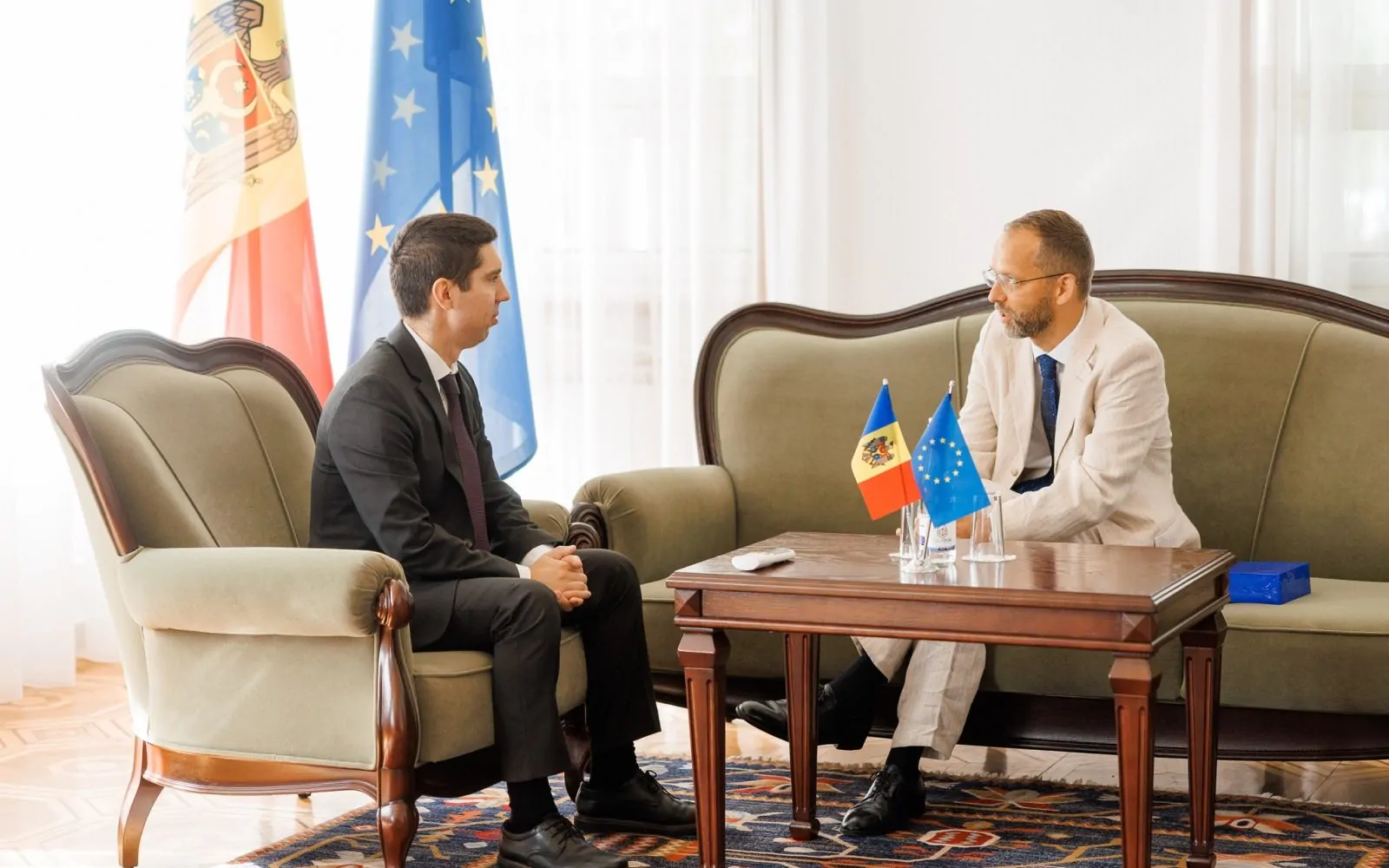 Ambasadorul UE la Chișinău, Jānis Mažeiks își încheie mandatul – Diplomatul a avut o discuție de adio cu ministrul Popșoi